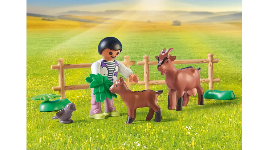 PLAYMOBIL 71442 - Country - Traktor mit Anhänger und Wassertank