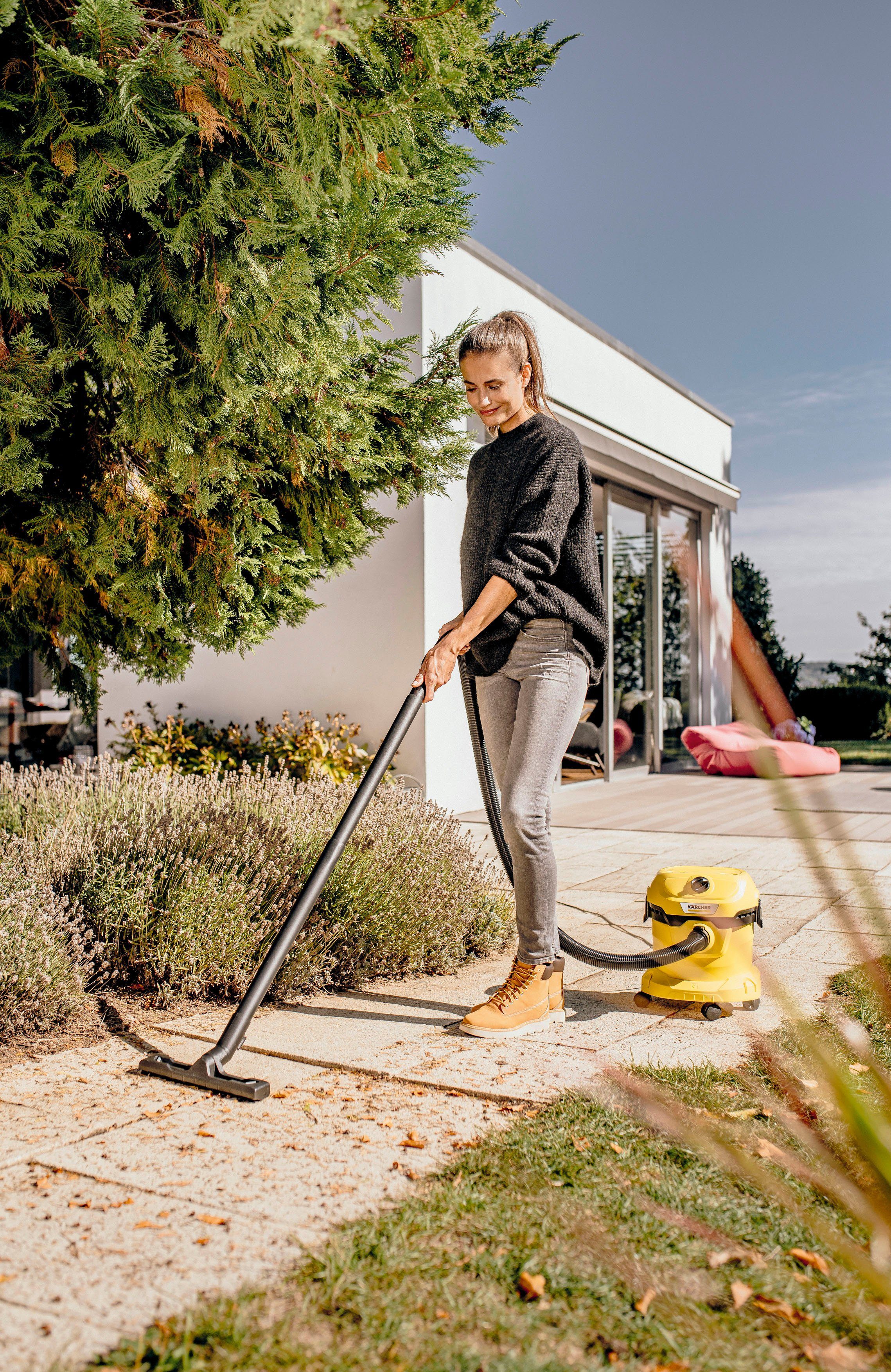 KÄRCHER Nass-Trocken-Sauger WD 2 Plus V-12/4/18/C, 1000 W, mit Beutel, mit Blasfunktion
