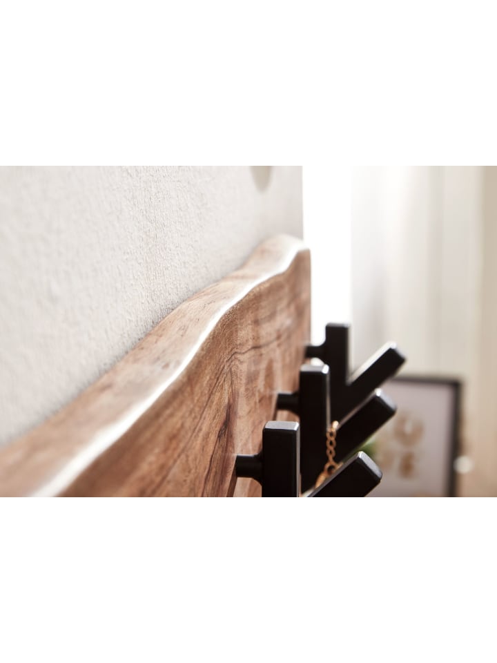 KADIMA DESIGN Garderobe mit Baumkante, Rustikaler Flurgarderobe, 8 Haken für Jacken günstig kaufen onesize