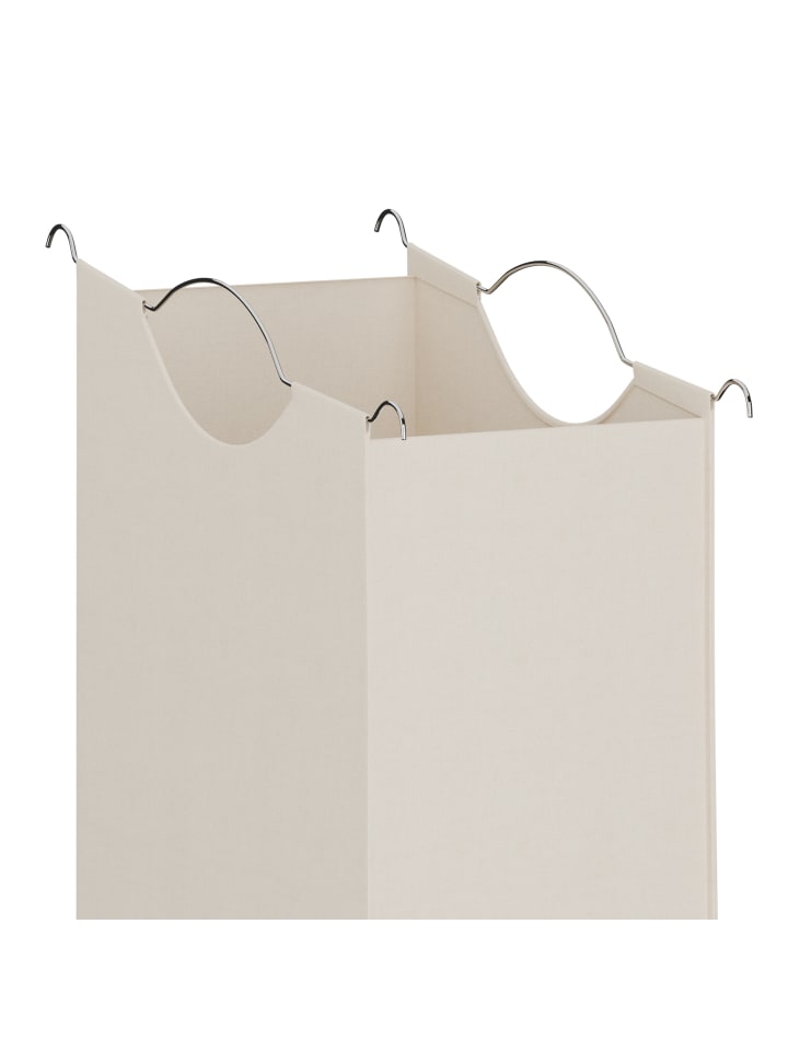 relaxdays Wäschesammler in Natur/ Creme  - (B)78,5 x (H)84,5 x (T)40 cm günstig kaufen onesize