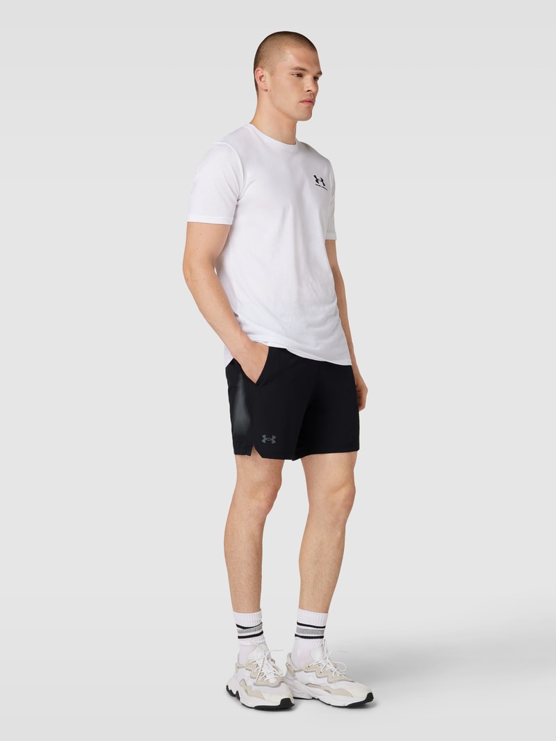 Shorts mit elastischem Logo-Bund Modell 'Vanish' in schwarz