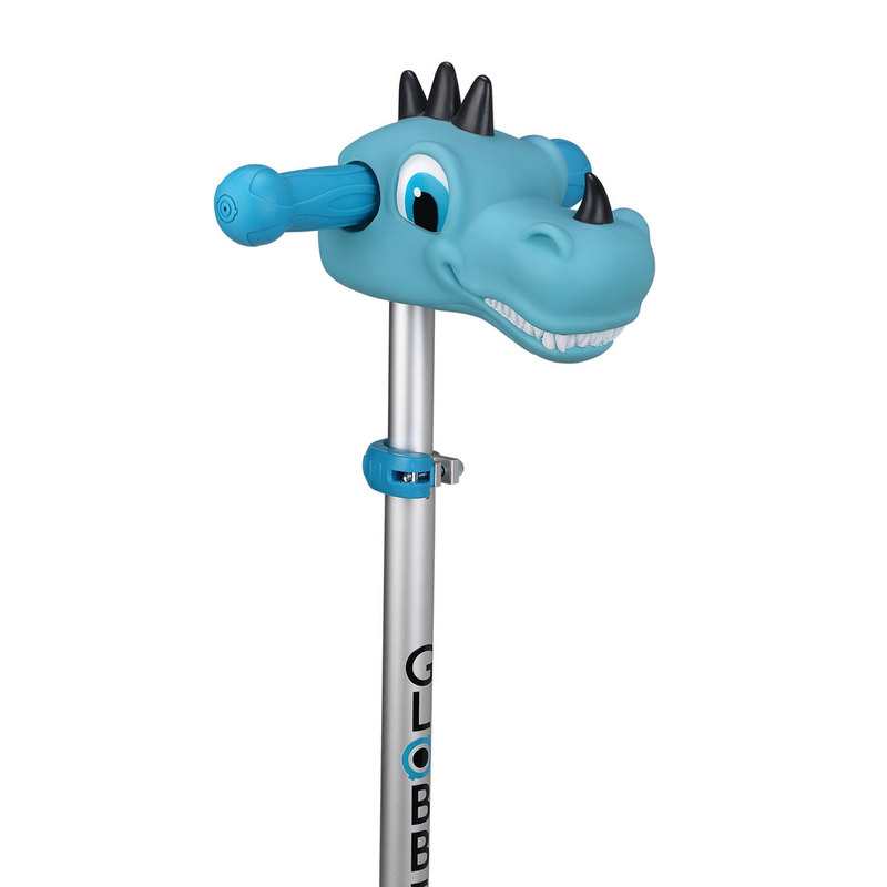 Tête de trottinette dinosaure bleue Globber