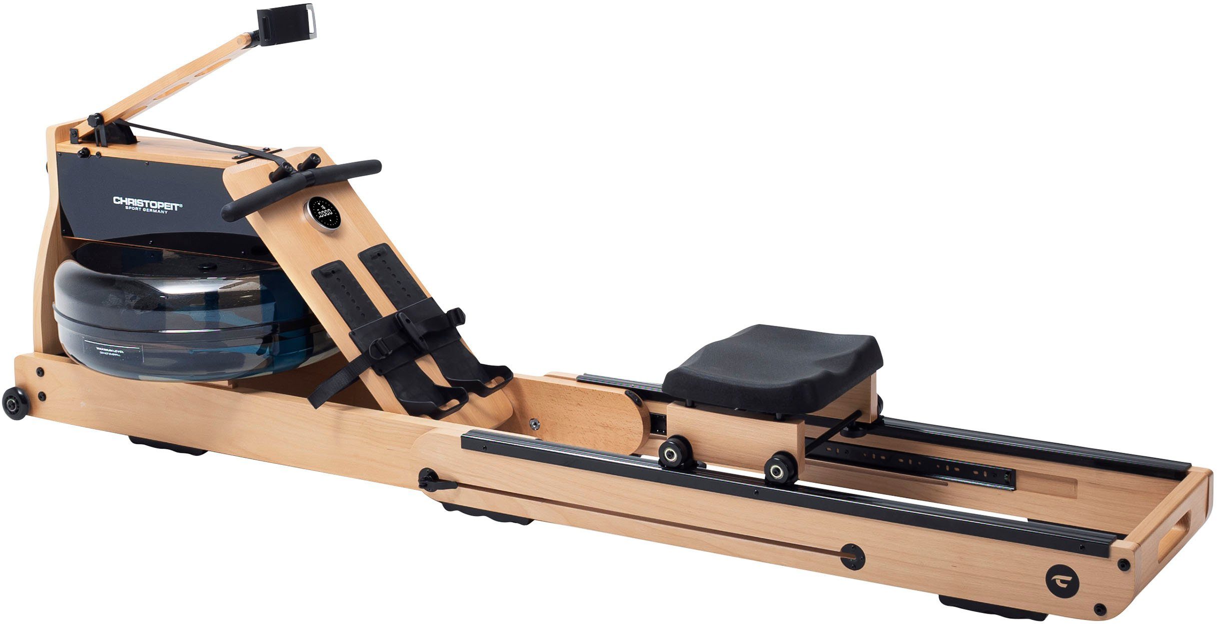 Christopeit Sport® Ruderzugmaschine WP 5000 inkl. Pulsgurt (Set, Pulsgurt, Ruderzugmaschine)