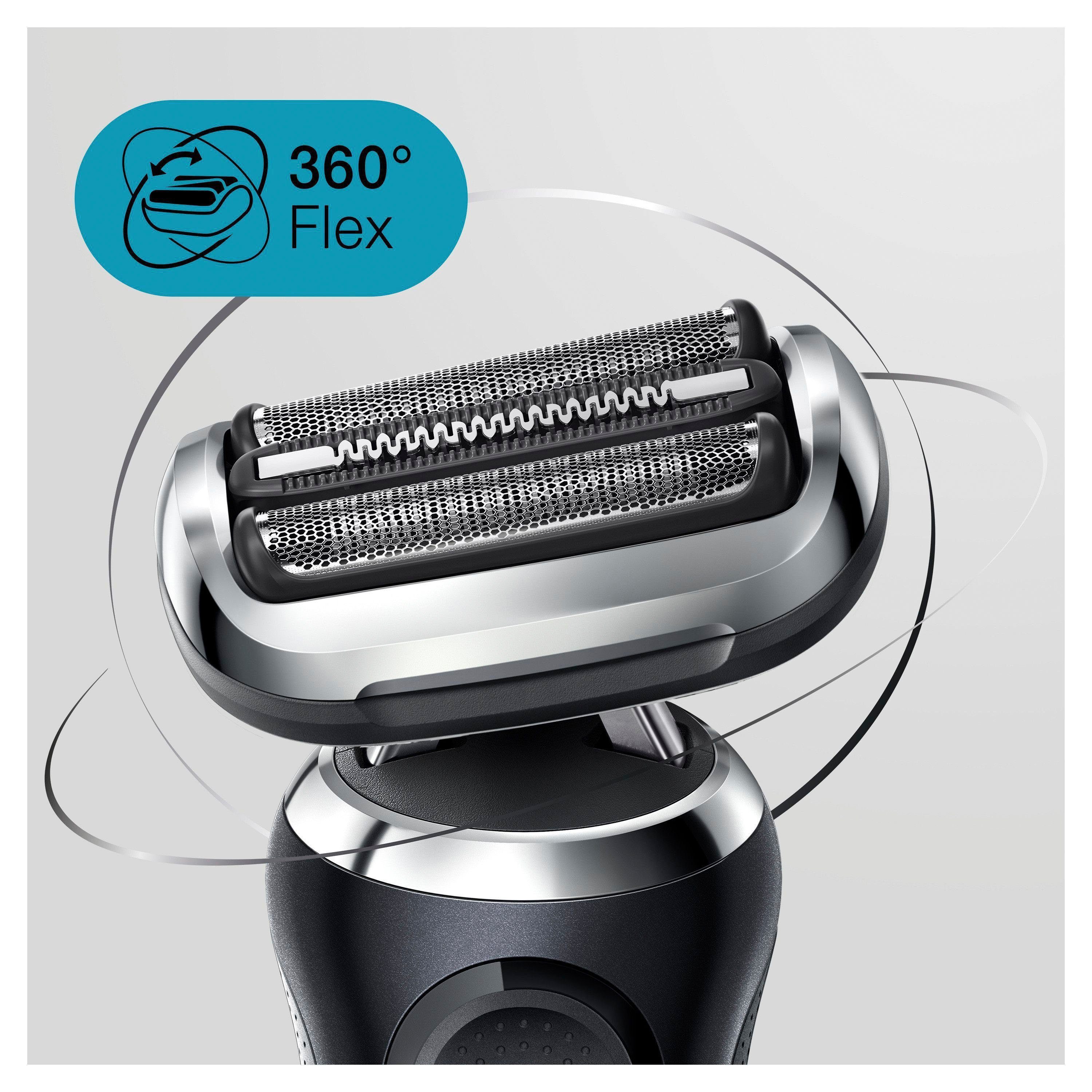 Braun Elektrorasierer Series 7 71-N1200s, Aufsätze: 2, SmartClick-Präzisionstrimmer, 360° Flex, Wet&Dry