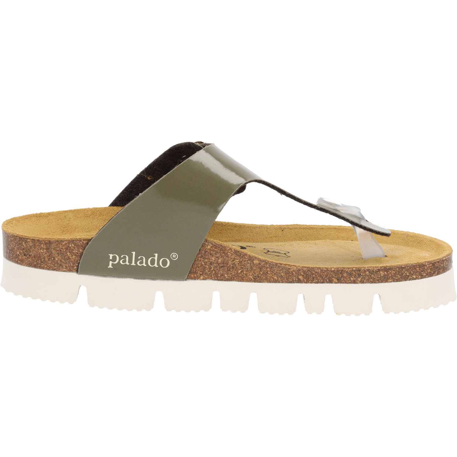 Palado Kos PL Lack, Zehentrenner, Damen, Khaki