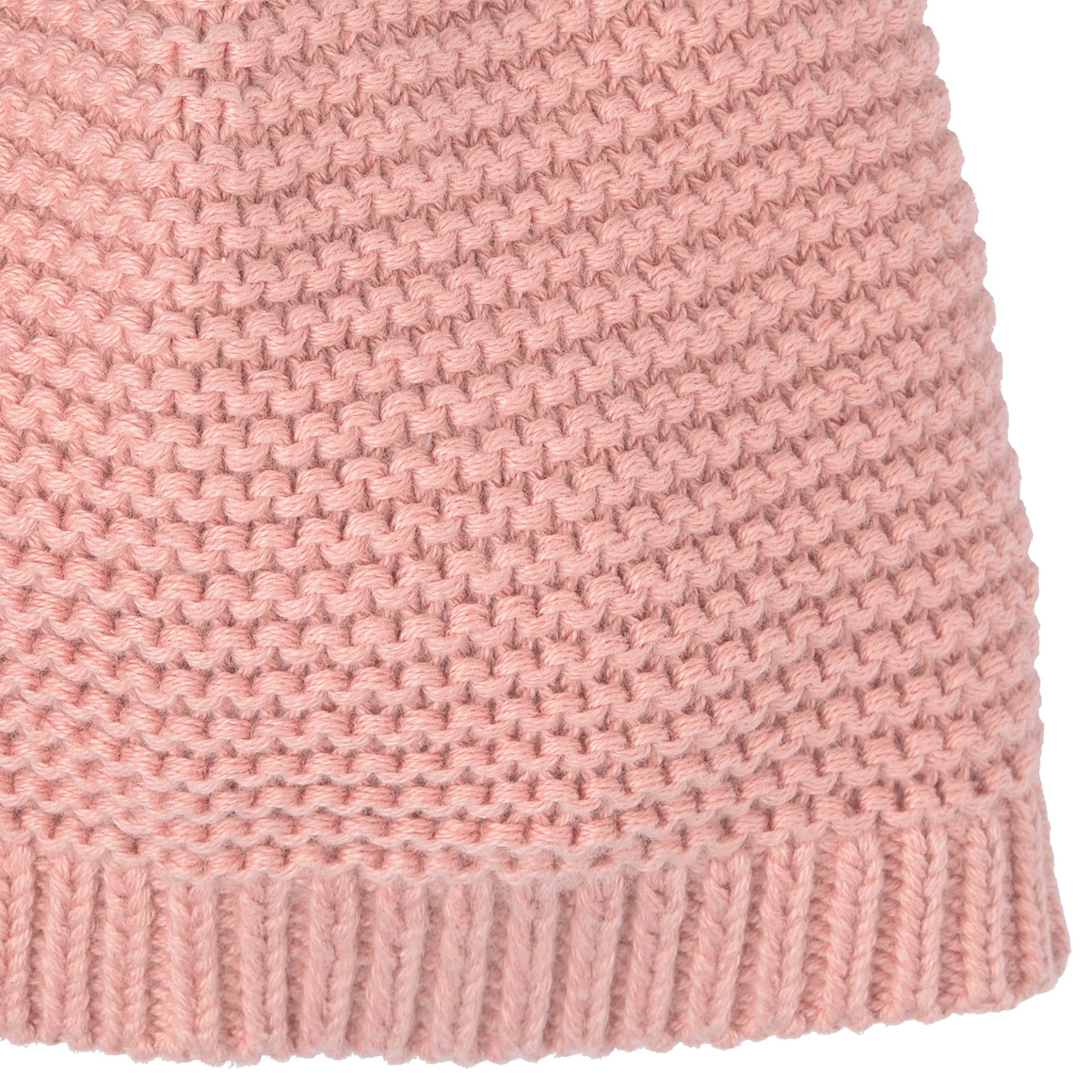 Baby Strickmütze mit Bommeln