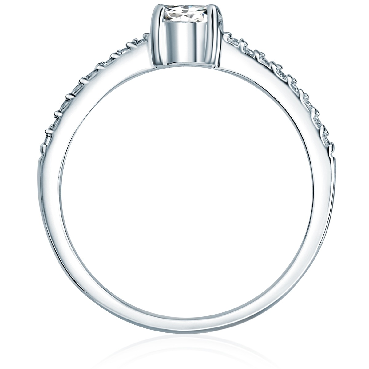 Ohrstecker Sterling Silber Zirkonia in Silber
