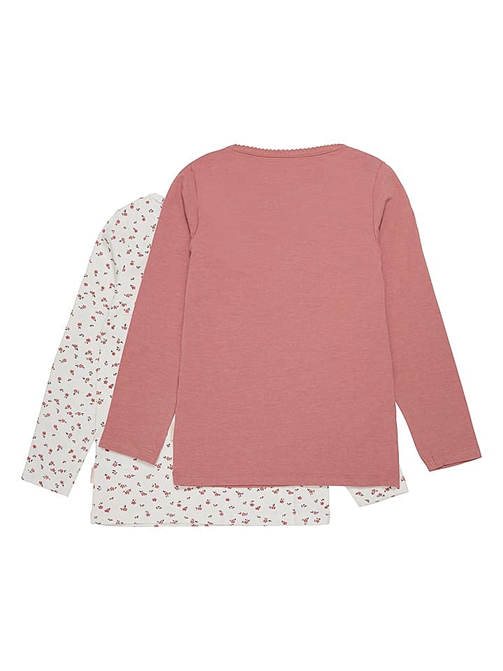 Minymo 2er-Set: Longsleeves in Rosa/ Creme günstig kaufen 80