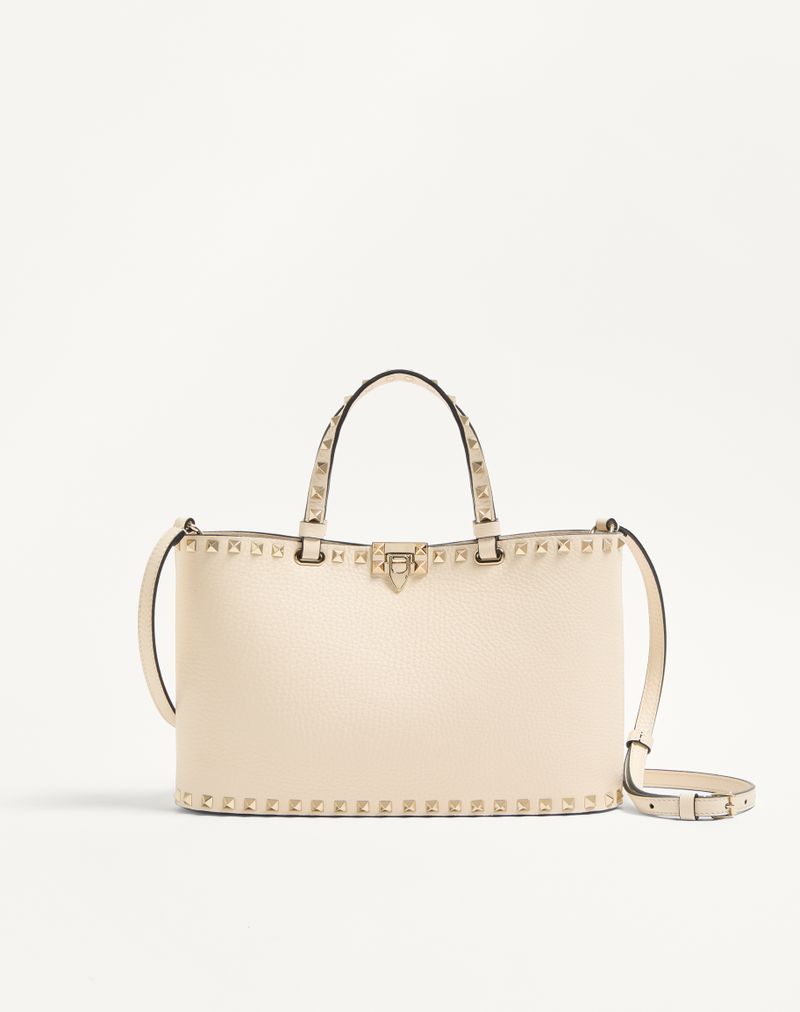 Bolsa pequena Valentino Garavani Rockstud em couro de bezerro granulado