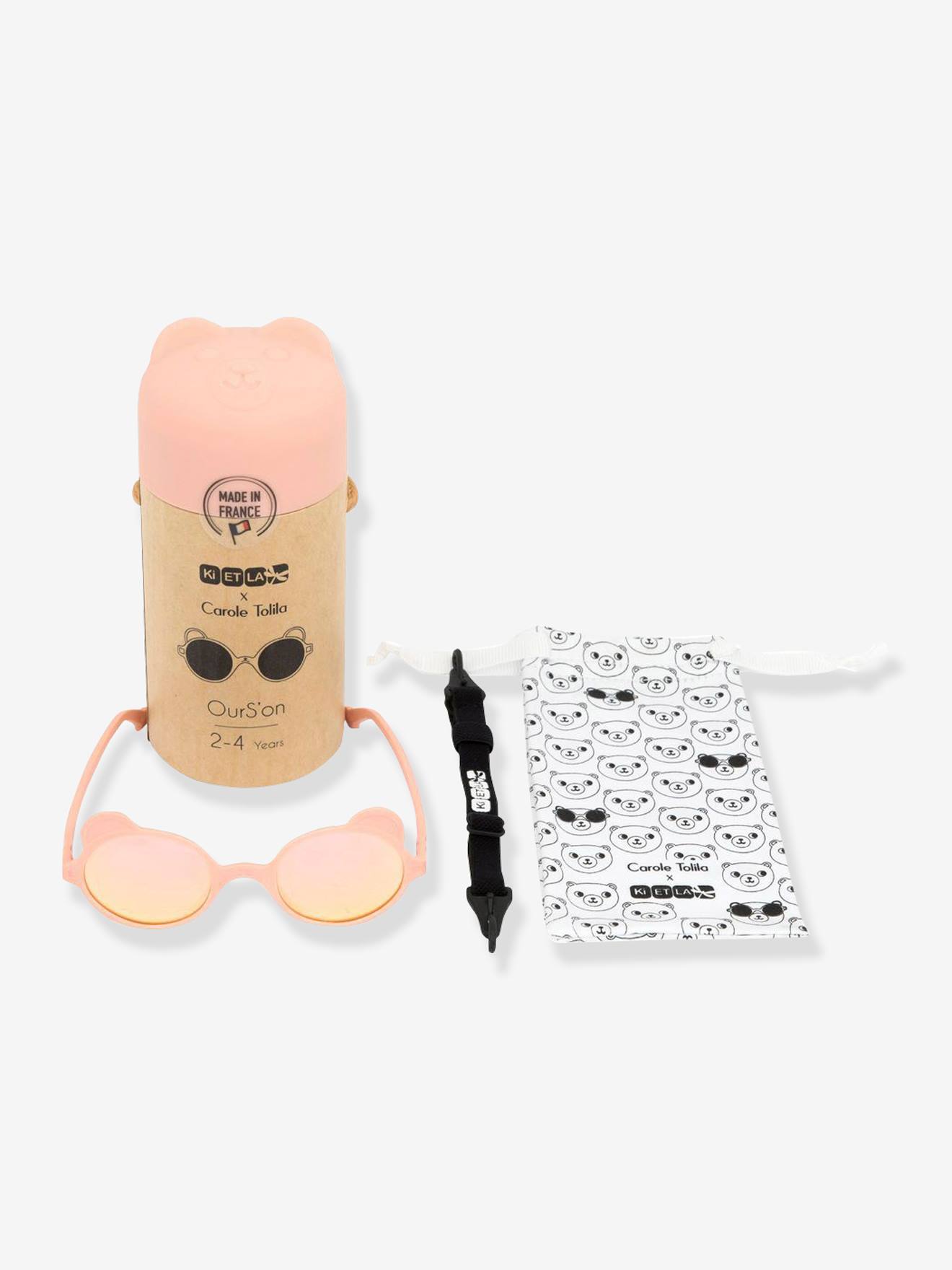 Lunettes Ourson 2-4 ans Ki ET LA rose clair uni