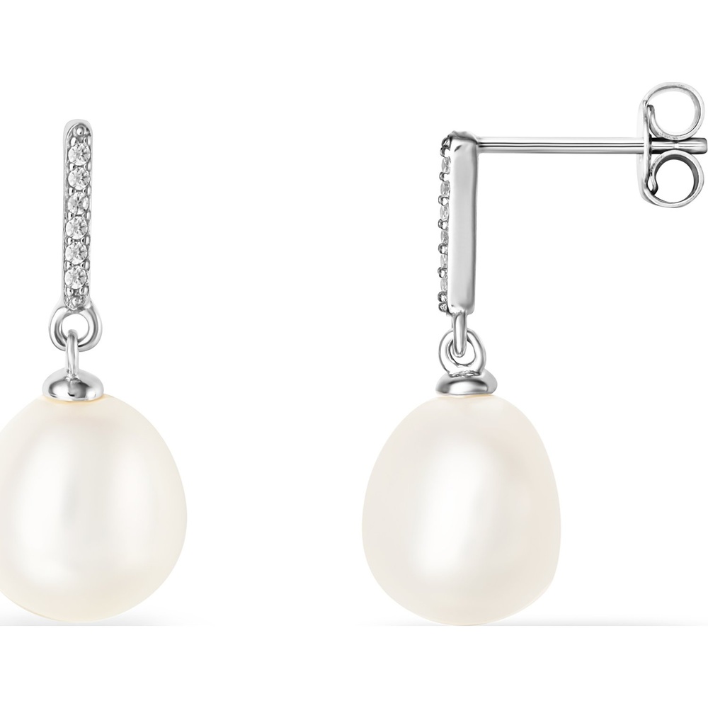 FAVS Boucles d'oreilles à fermoir à poussette 925 Argent Boucles d'oreilles
