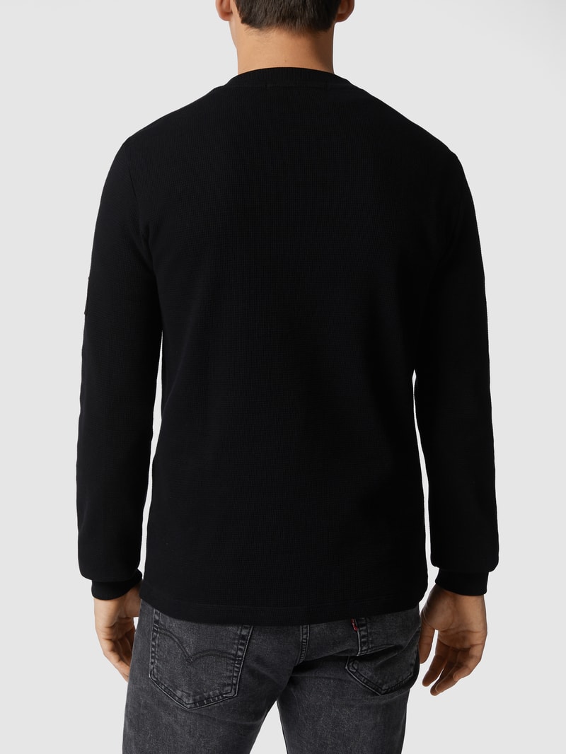 Pullover aus Baumwolle in black