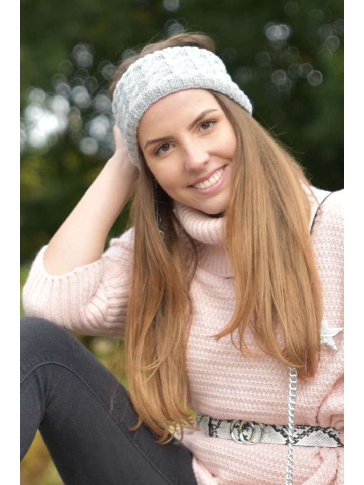 styleBREAKER Strick Stirnband in Rose günstig kaufen onesize