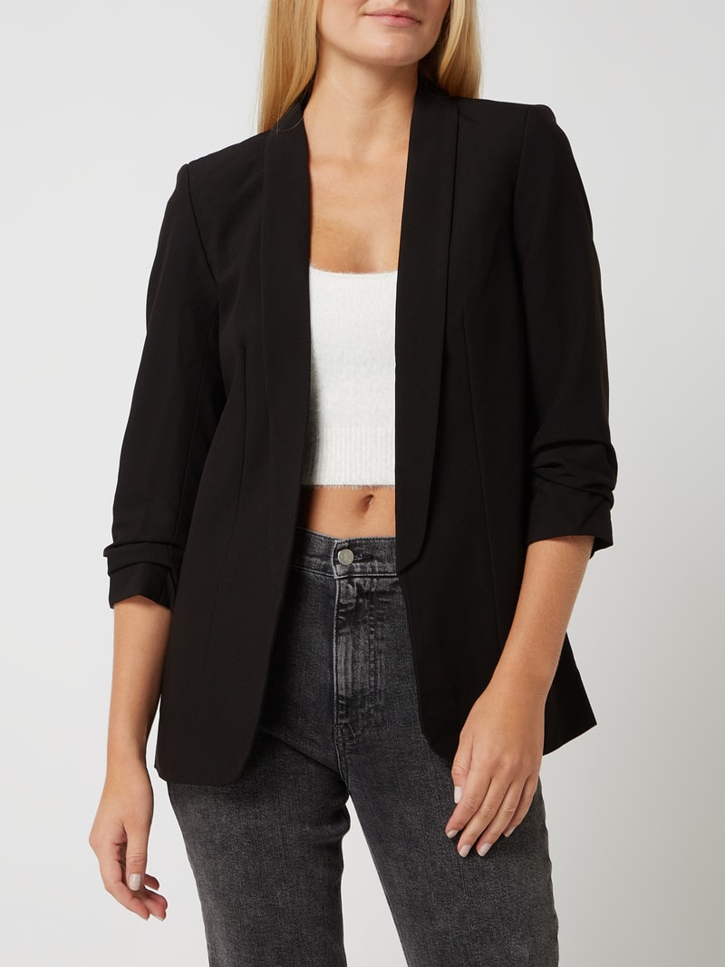 Blazer mit Schalkragen in schwarz