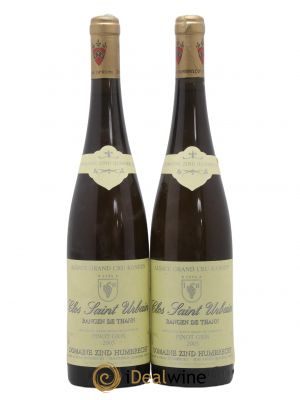 Pinot Gris Grand Cru Rangen de Thann Clos Saint-Urbain Zind-Humbrecht (Domaine)  2005 - Lot de 2 Bouteilles