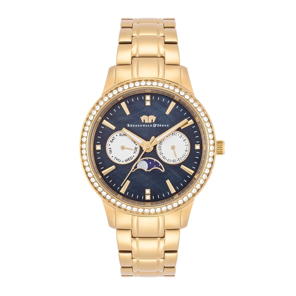 Rhodenwald & Söhne Multifonctions Amidala Or jaune Acier inoxydable en Or jaune Montre