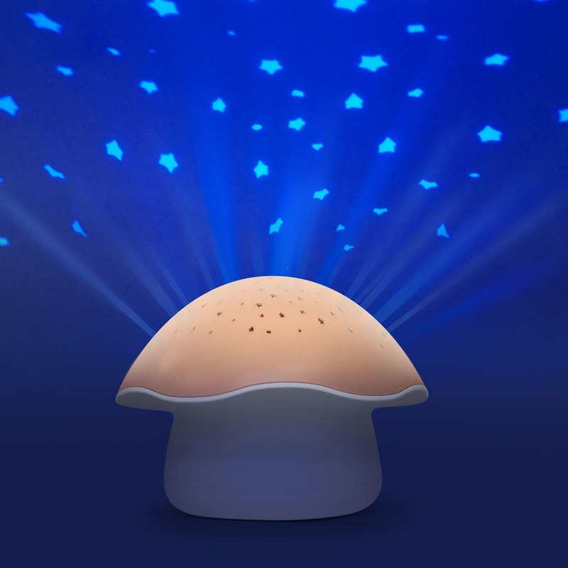 Veilleuse projecteur d'étoiles Champignon corail Pabobo