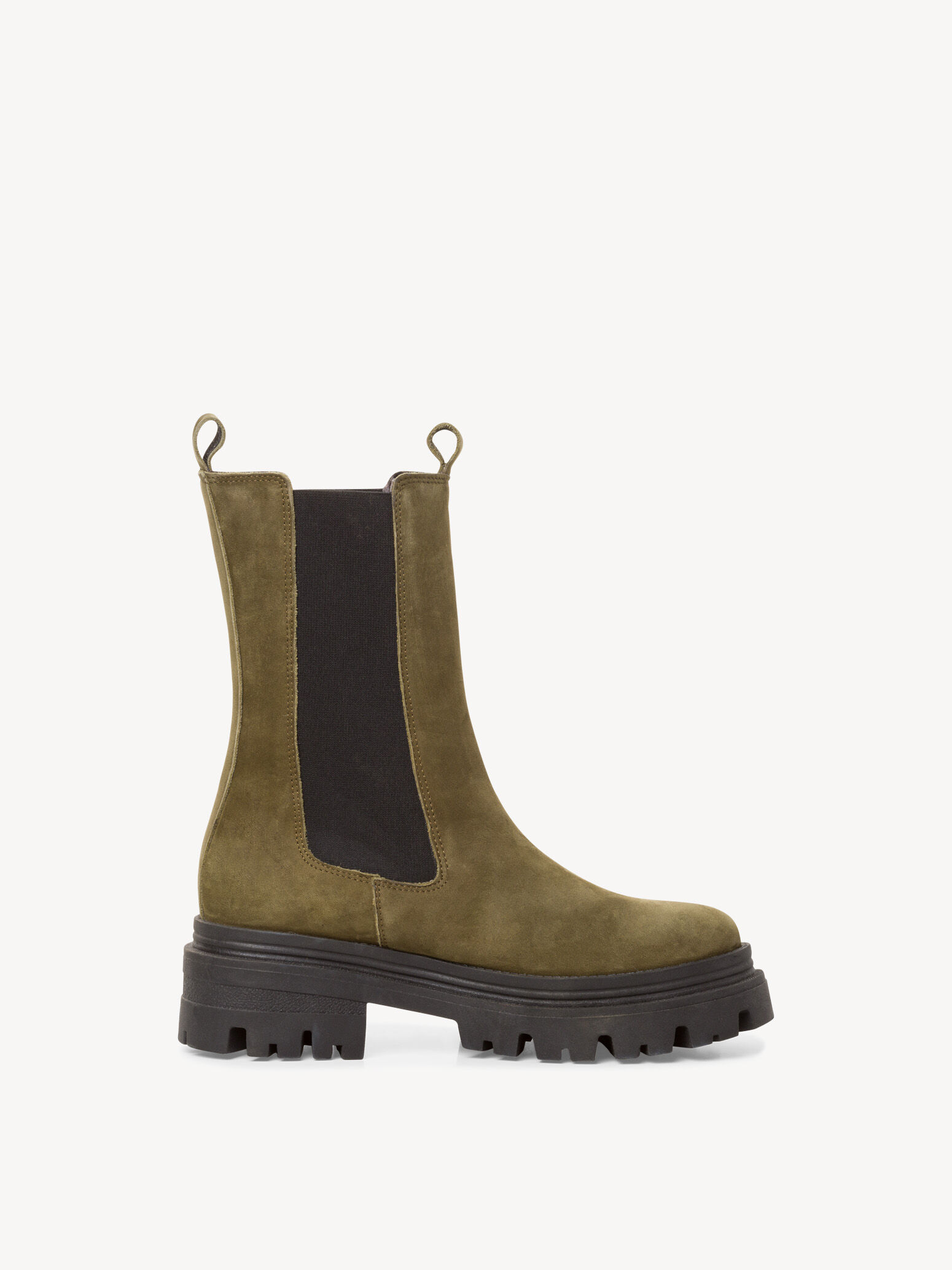 Bottine Chelsea en cuir - vert
