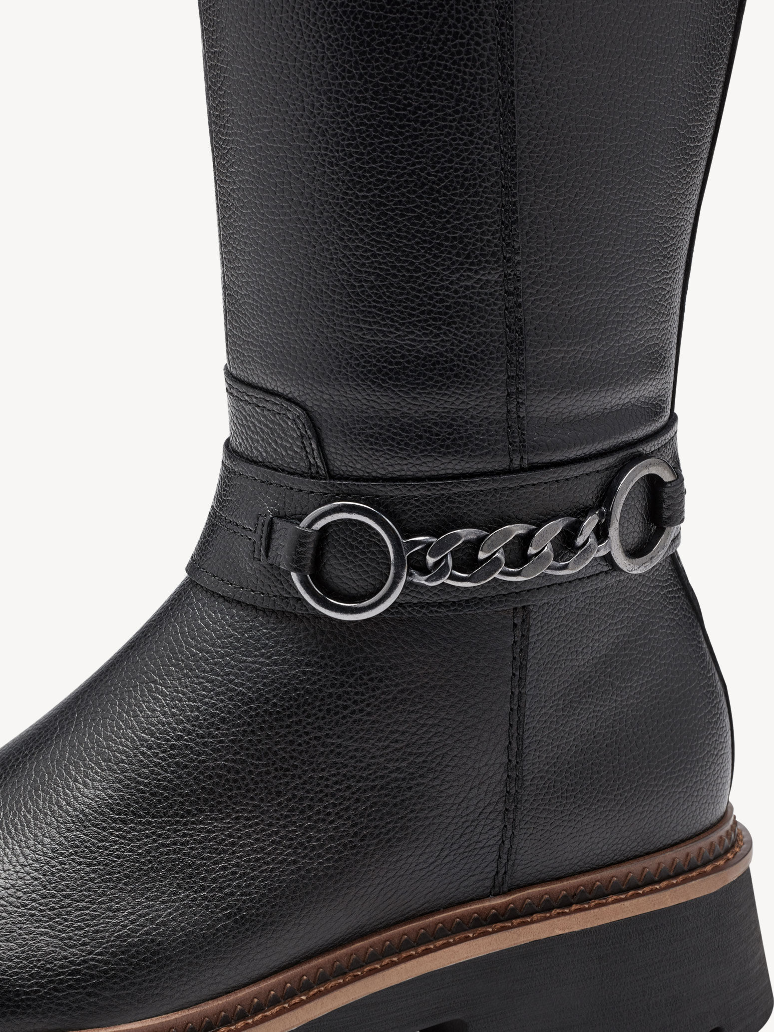 Bottes en cuir - noir