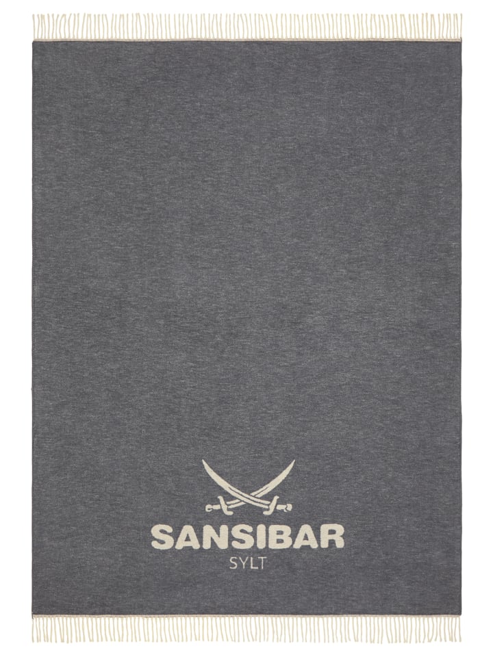 Sansibar Wohndecke Jacquard Scotch in Anthrazit günstig kaufen 150x200 cm