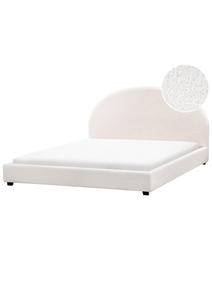 Beliani Doppelbett VAUCLUSE in Weiß - (W) 194 x (H) 112 x (L) 214 cm günstig kaufen onesize