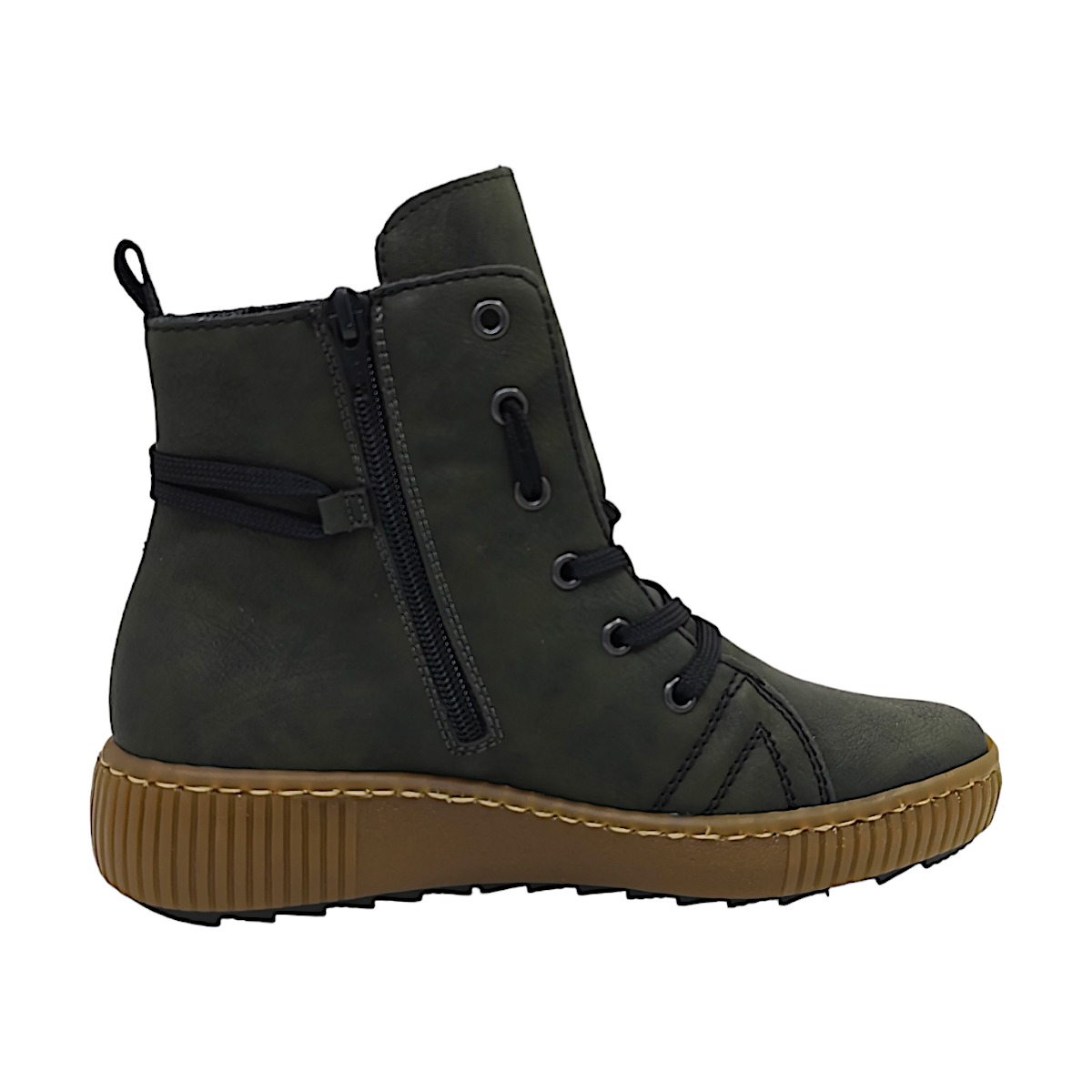Rieker Z6637-54 Grün 54 forest/ schwarz