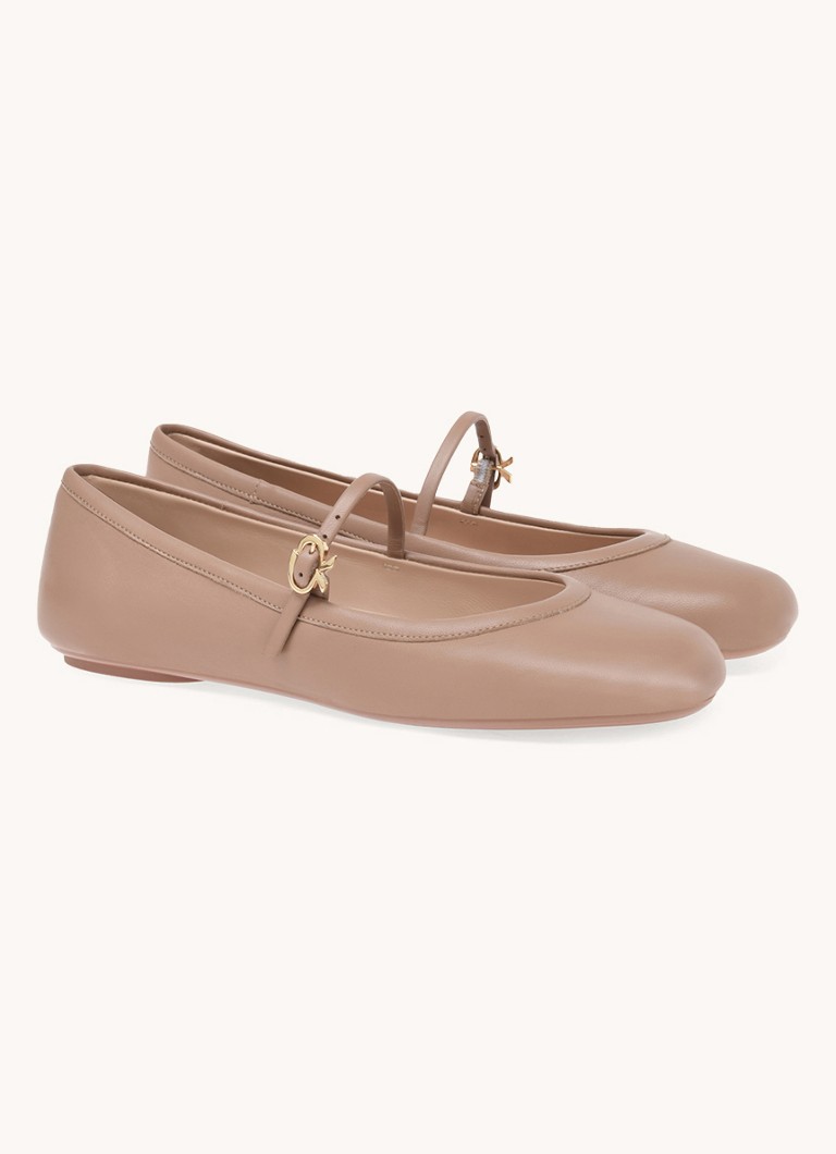 Gianvito Rossi Carla leather ballerina