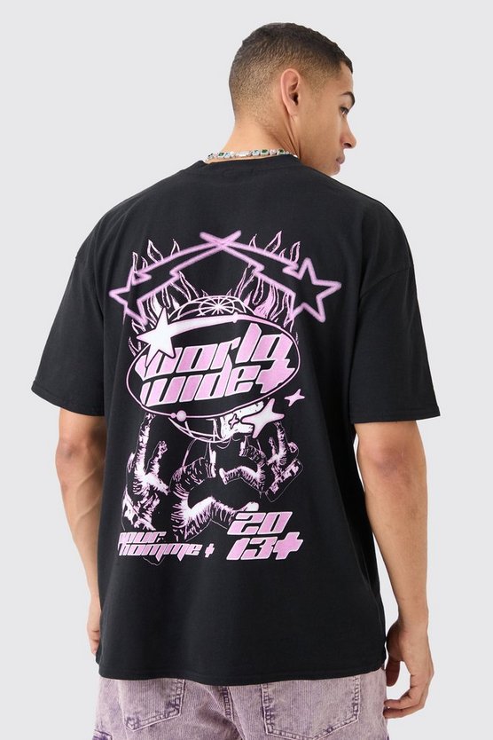 Oversize T-Shirt mit Astronaut-Print