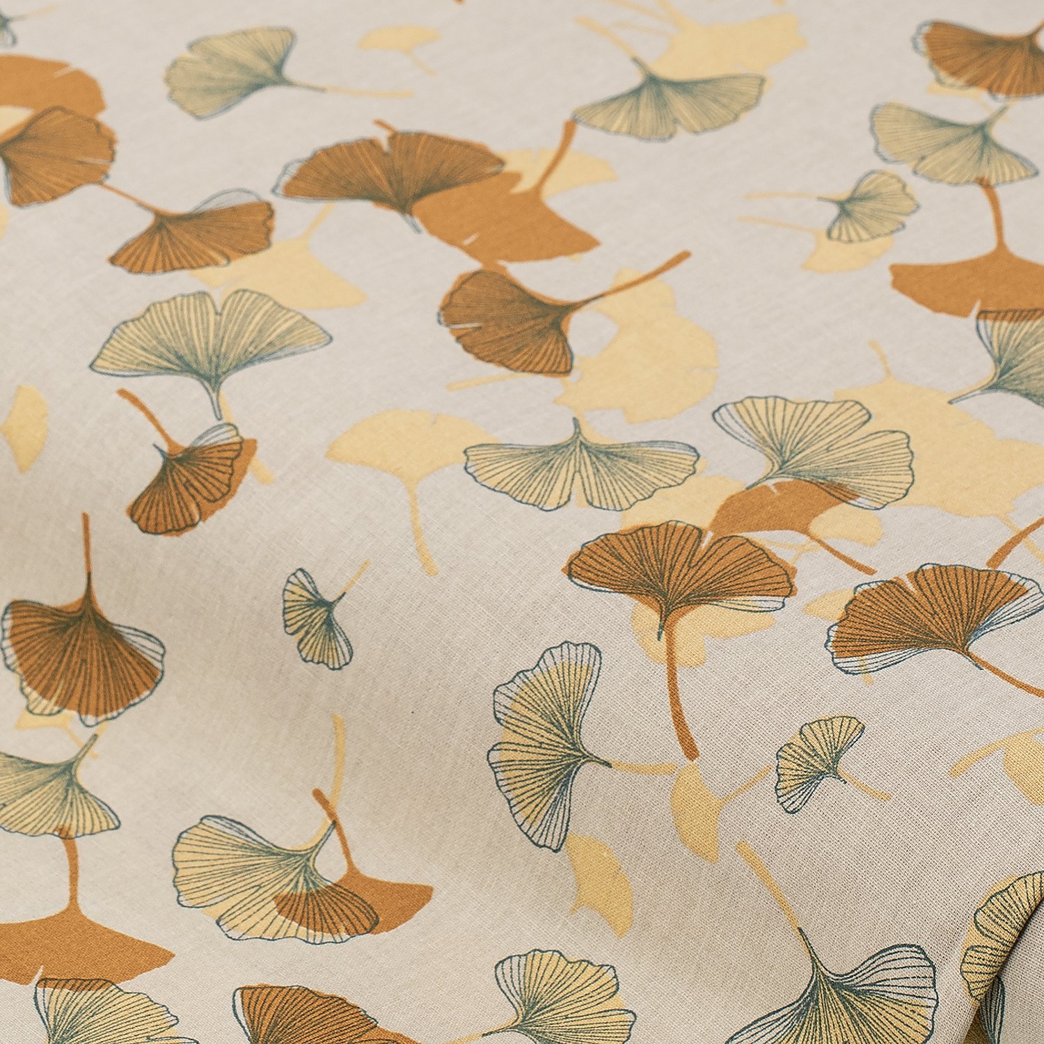 Baumwollstoff Ginkgo 