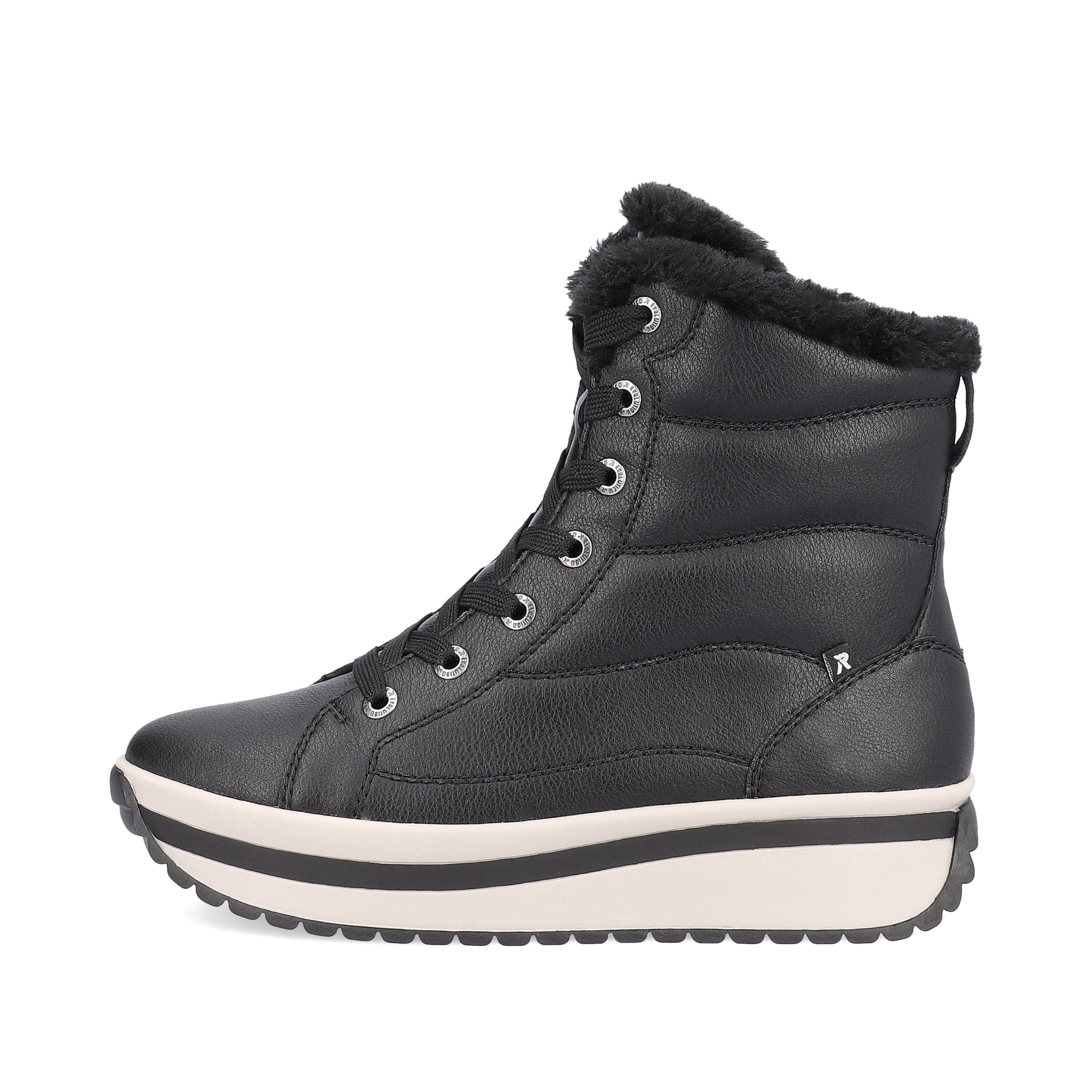 Rieker Damen Schnürstiefel deep black