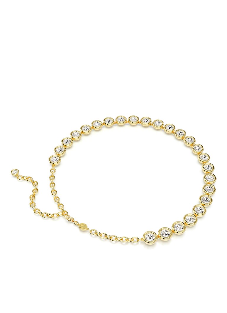 Collana Swarovski color ambra placcata oro