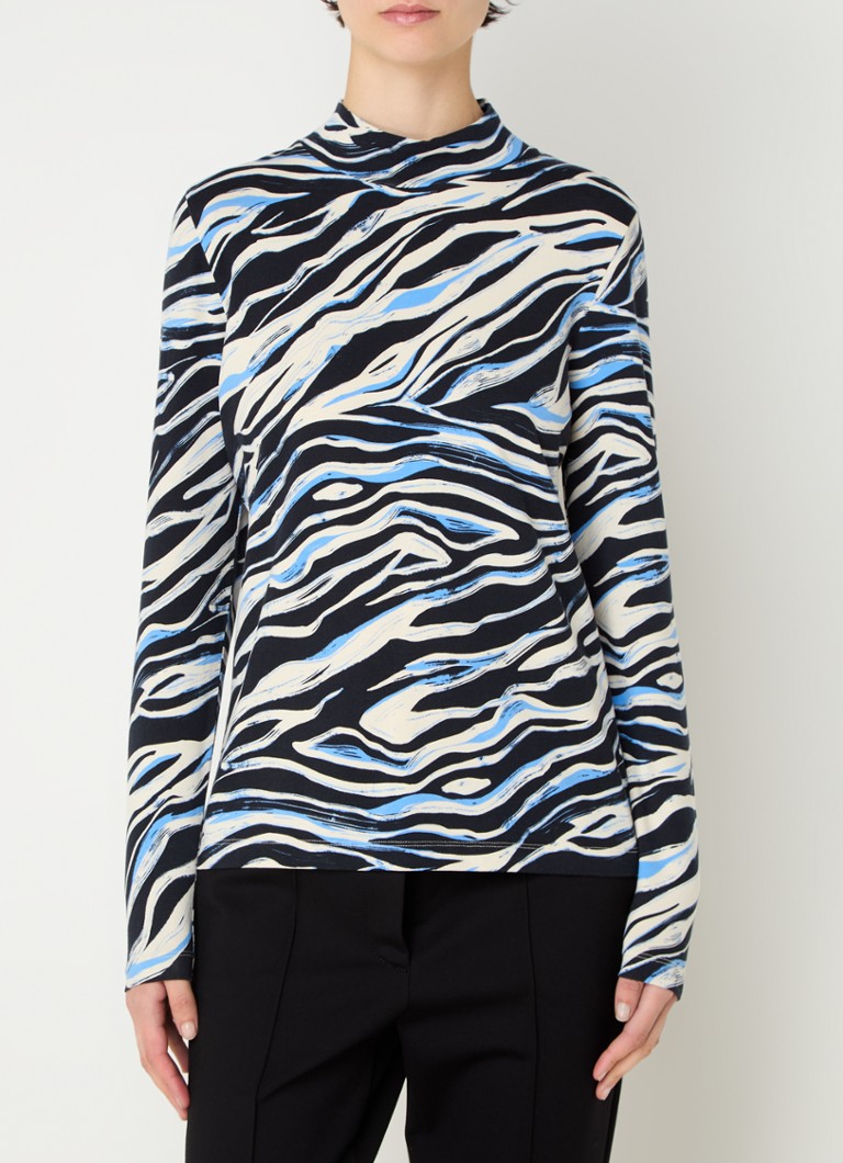 Gerry Weber Top with print and stand-up collar