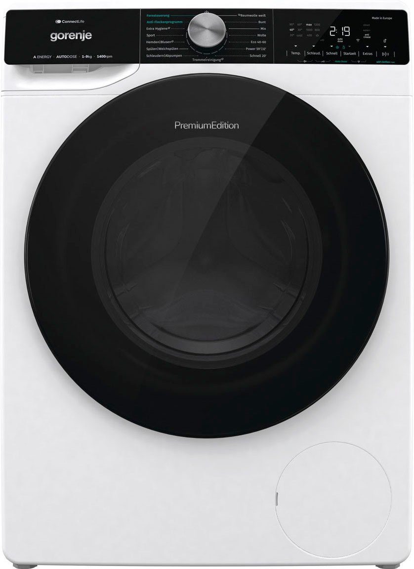 GORENJE Waschmaschine WNS 94 AAT3, 9 kg, 1400 U/min, AutoDosing System