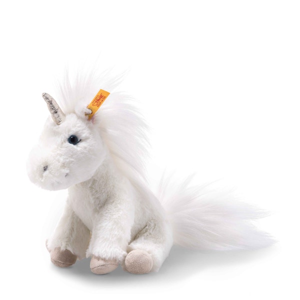Soft Cuddly Friends Floppy Unica Einhorn, 18 cm, weiß