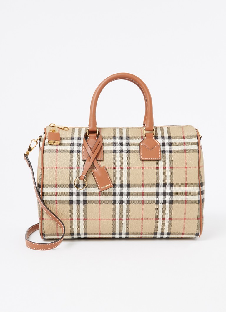 Burberry rokassoma ar rūtainu rakstu un noņemamu plecu siksnu