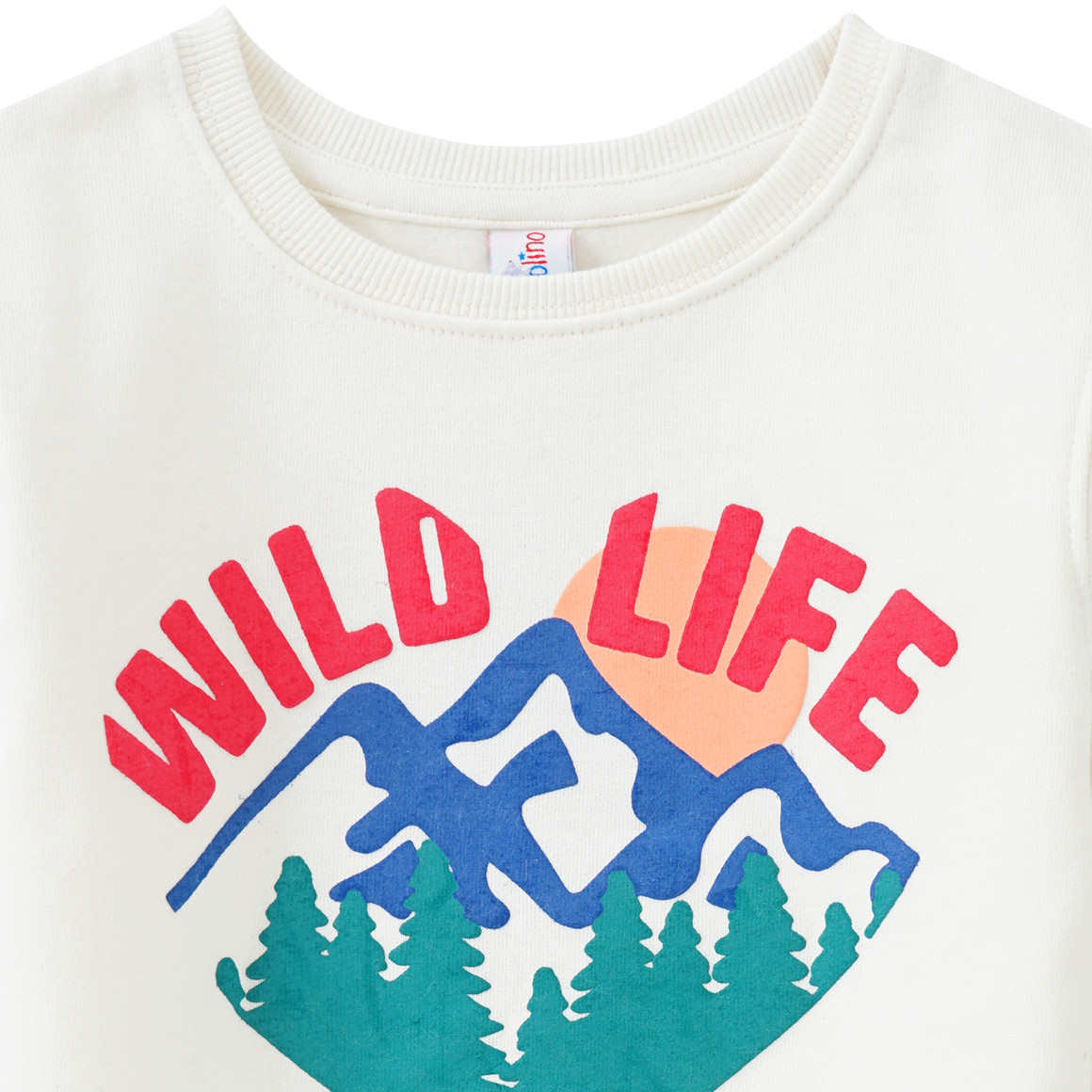 Mädchen Sweatshirt mit Wald-Print