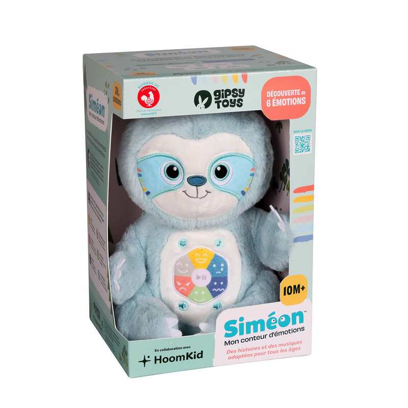 Peluche interactive Siméon musique et histoires Gipsy Toys
