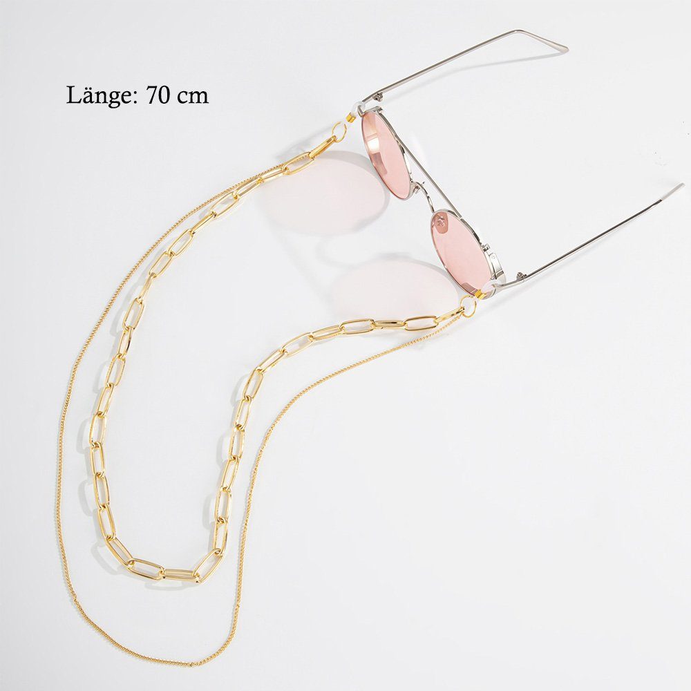 Tian Dee Brillenkette 1 Stück Brillenkette, Mode Metall Sonnenbrille Brille Halter Kordel