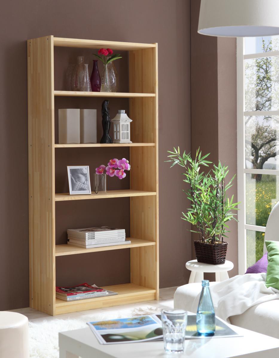Ticaa Standregal Fichte massiv Natur 170cm hoch