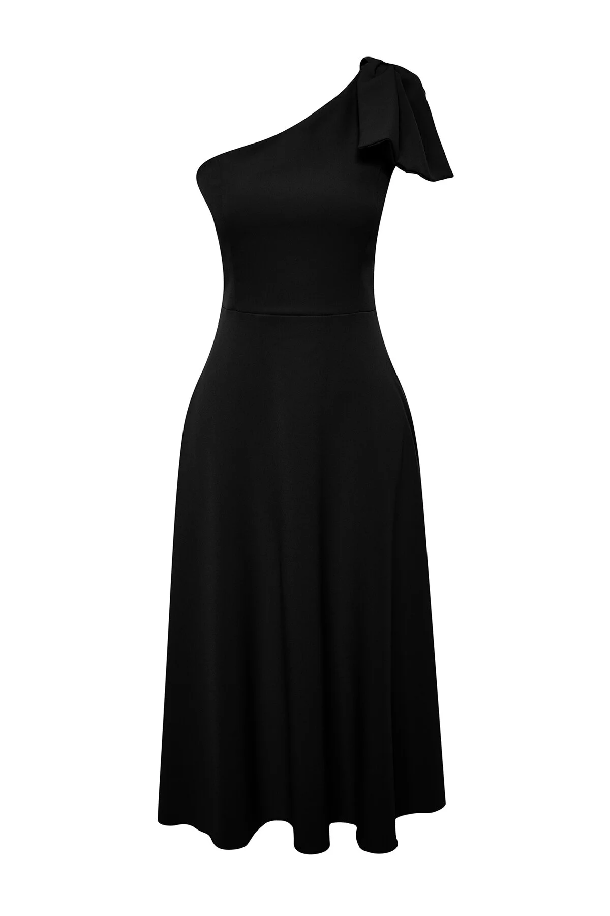 Trendyol Collection  Elegantes Abendkleid mit schwarzer Schleife TPRSS24EL00105