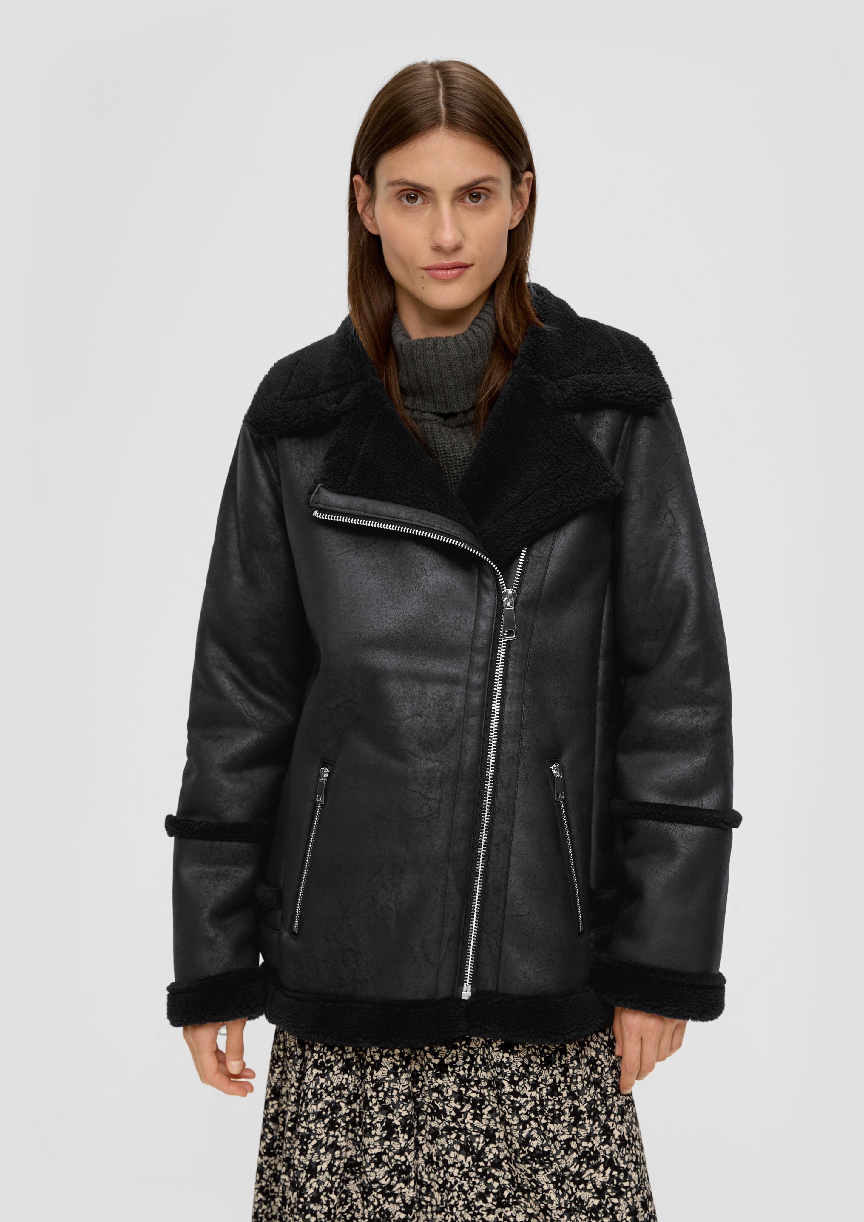 Jacke aus Lederimitat im Aviator-Stil  2134826-9999