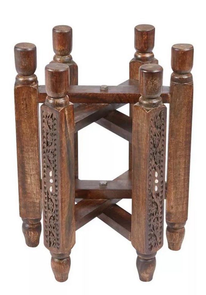 Marrakesch Orient & Mediterran Interior Beistelltisch Klapptisch Untergestell Klappbar Halab, Ablage, Gestell, Handarbeit