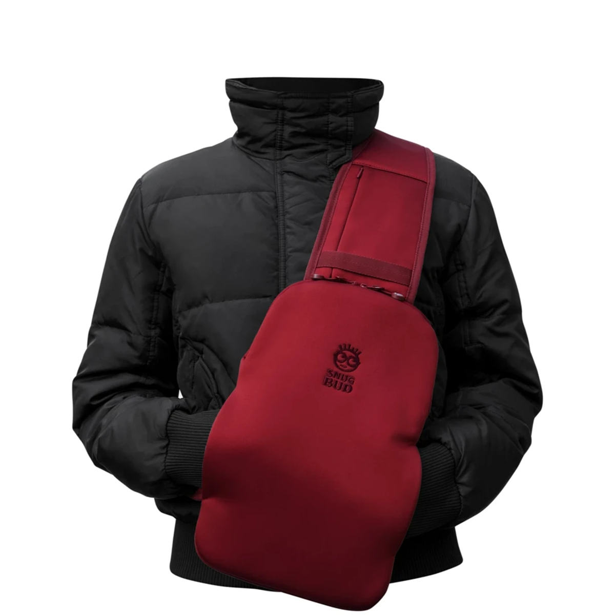 Snugbud Classic rot/rosa Rucksack mit Wärmflasche