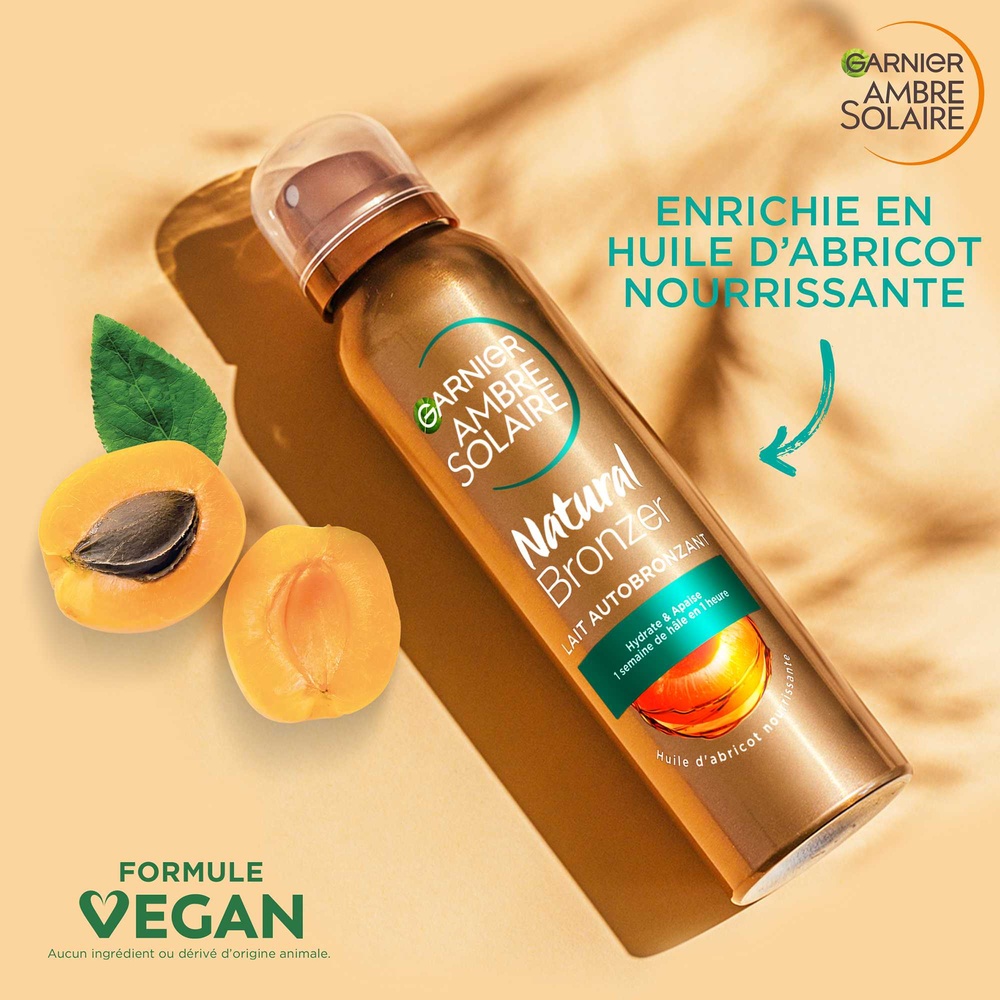garnier Ambre Solaire Natural Bronzer Brume Corps Autobronzante Brume corps autobronzante pour un hâle doré et lumineux sans traces