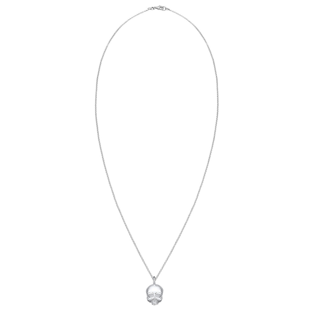 KUZZOI KUZZOI Collier Totenkopf Schädel Gothic 925 Sterling Silber Bijoux
