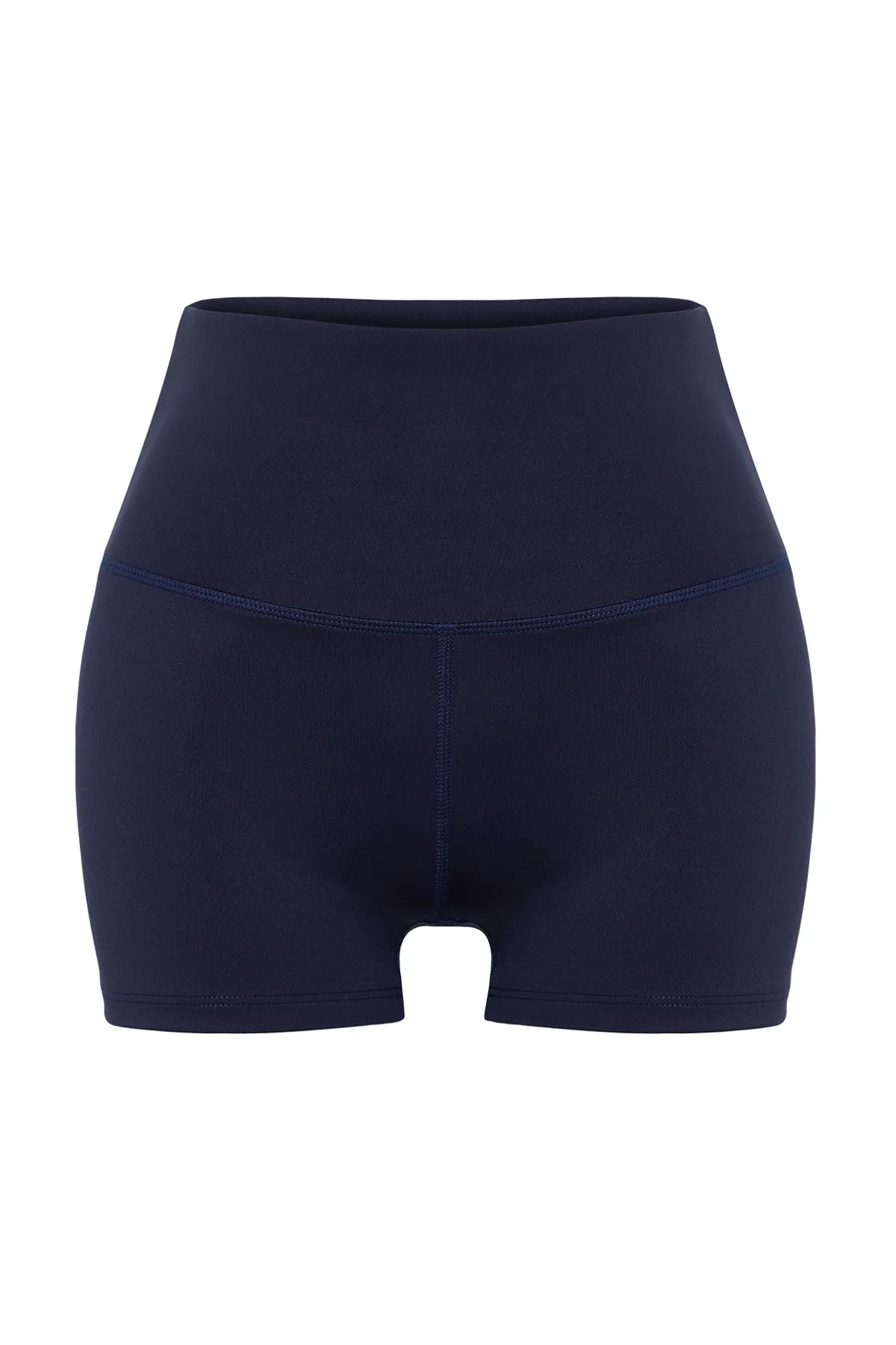 Trendyol Collection  Dunkelmarineblauer Recovery-Reflektor an der Taille mit Aufdruck aus Strick, extra Sport-Shorts/kurze Leggings THMSS23TY00019
