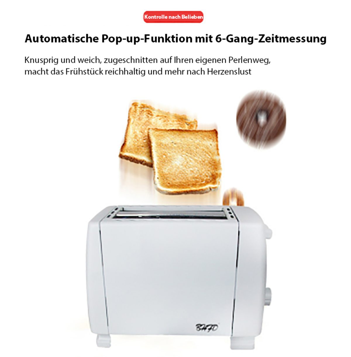 carefully selected Sandwichmaker 220V Brotmaschine, Sandwichmaschine, 6-stufige Temperatureinstellung