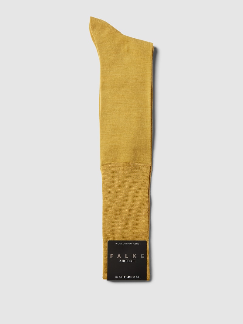 Socken mit elastischem Rippenbündchen Modell 'AIRPORT' in messing