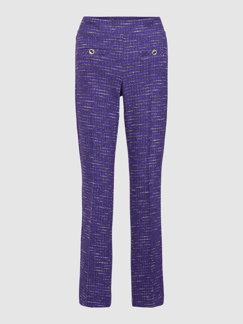 Stoffhose mit Allover-Muster Modell 'RANEE EASY KICK' in lila