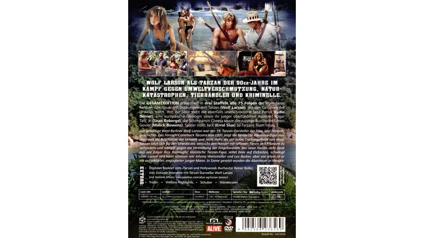Tarzan - Die komplette Serie mit Wolf Larson (Alle 75 Folgen) (Fernsehjuwelen)  [12 DVDs]